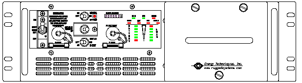 P/N: <br />ETI0001-2227E Rugged Tactical UPS Front Panel Layout